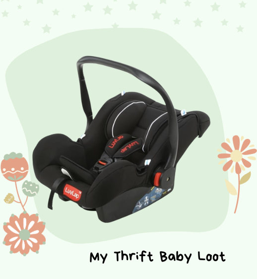 Preloved LuvLap 4-in-1 Baby Car Seat & Carry Cot with Canopy ( Navi Mumbai )